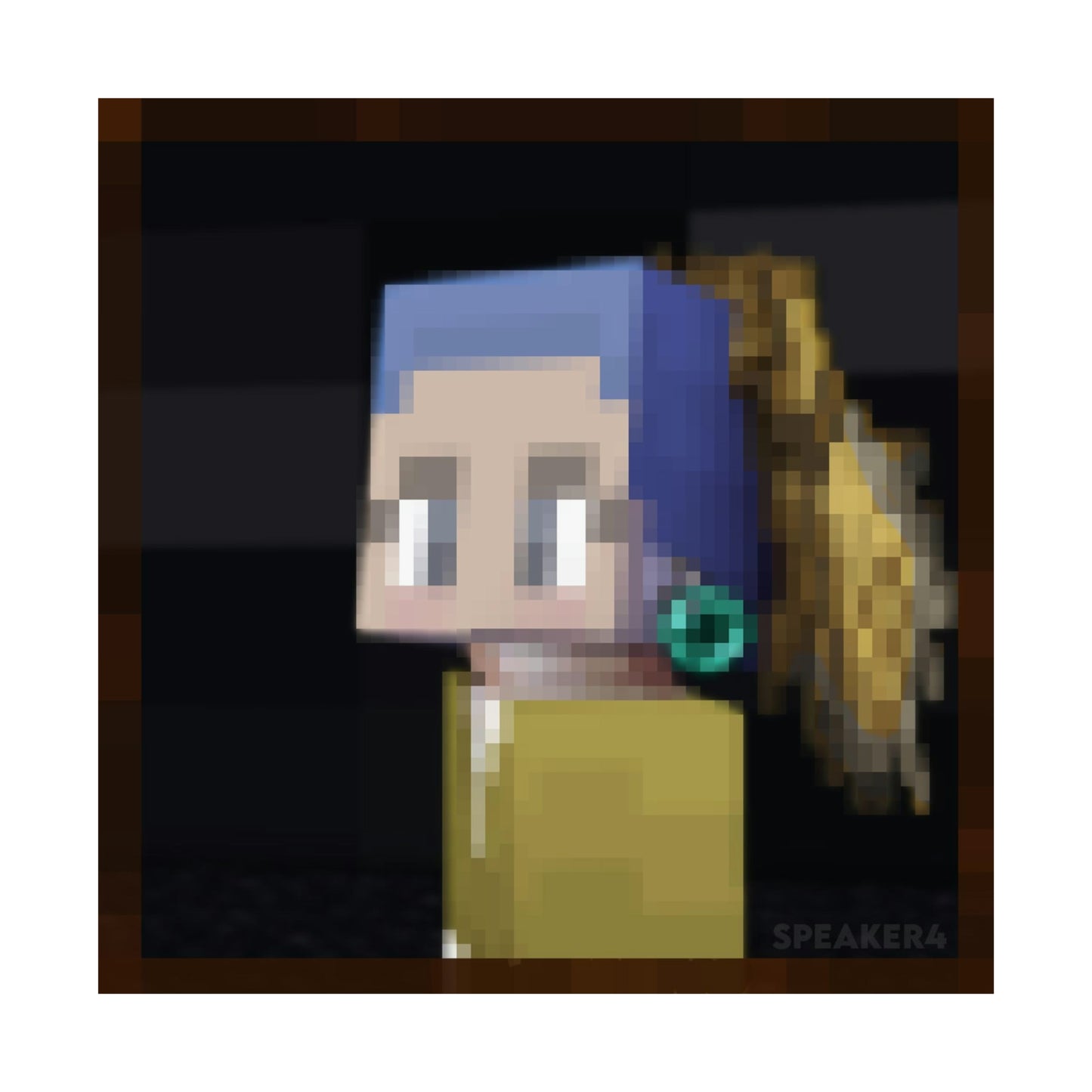 Girl with the Ender Pearl Earring - Matte Vertical Poster