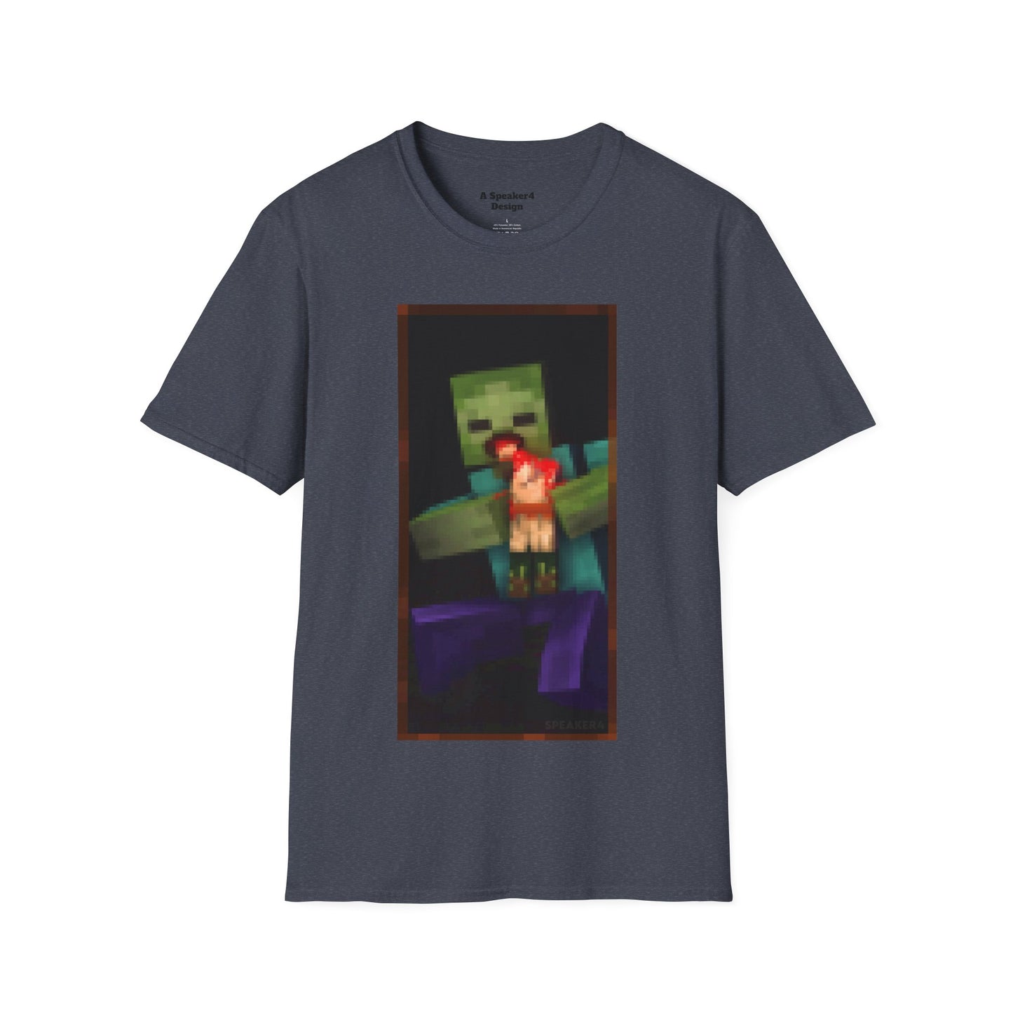 Minecraft Zombie Devouring his Son - Unisex Softstyle T-Shirt