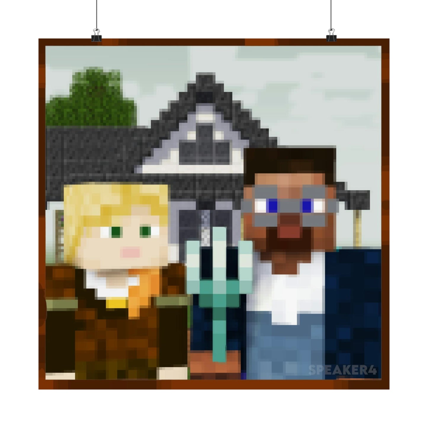 Minecraft Gothic - Matte Vertical Poster