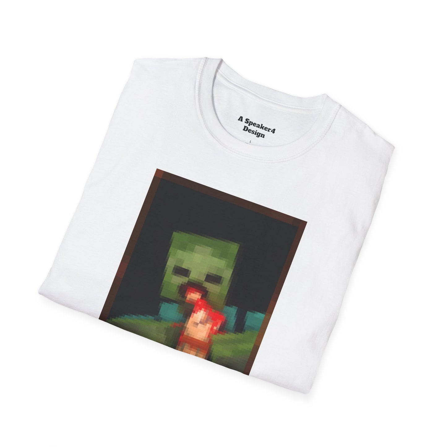 Minecraft Zombie Devouring his Son - Unisex Softstyle T-Shirt