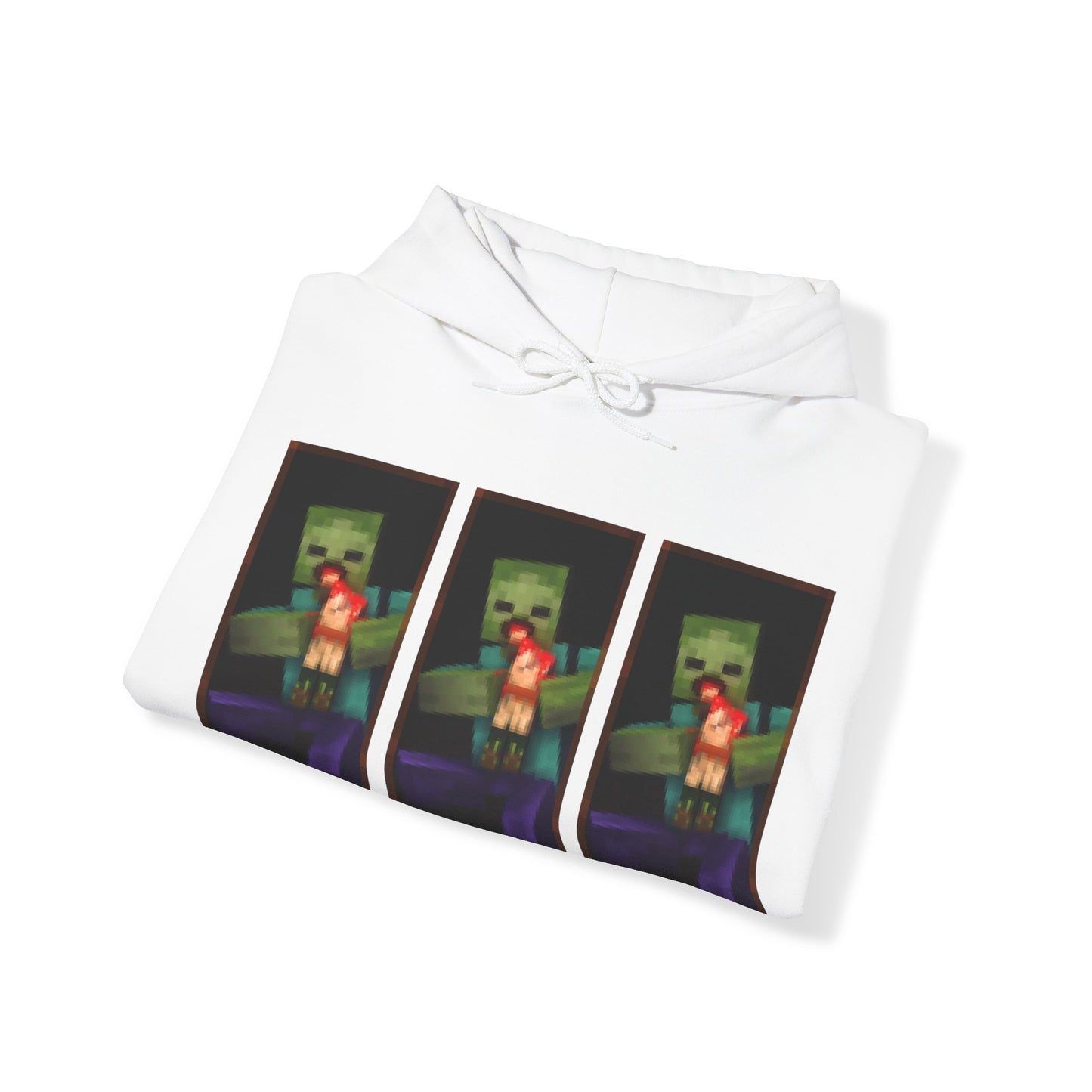 Minecraft Zombie Devouring his Son - Unisex Heavy Blend™ Hooded Sweatshirt