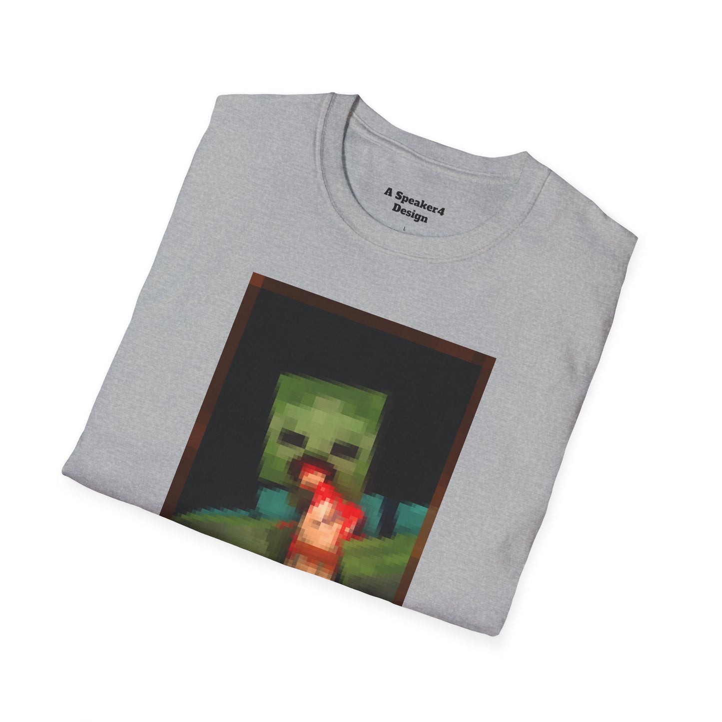 Minecraft Zombie Devouring his Son - Unisex Softstyle T-Shirt