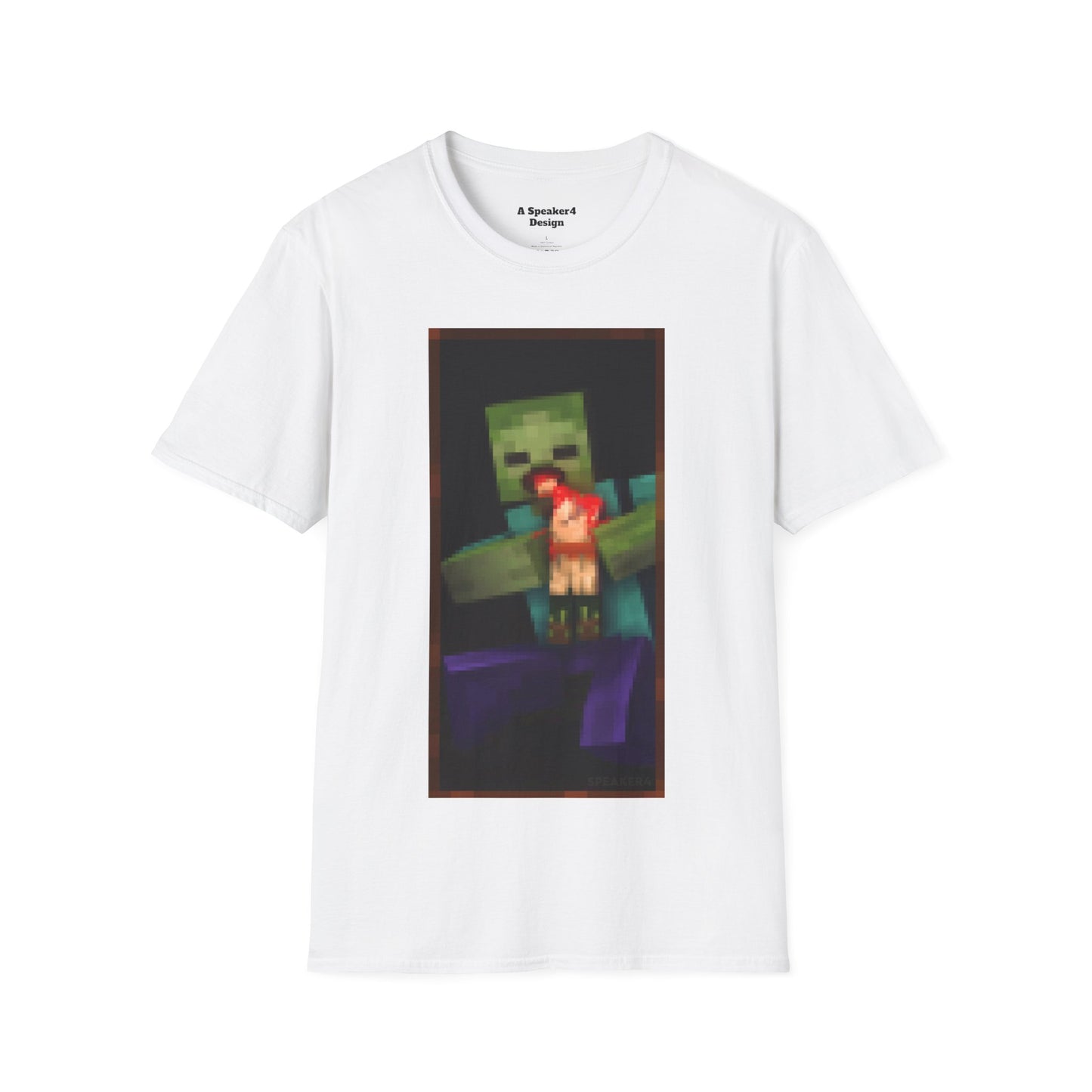 Minecraft Zombie Devouring his Son - Unisex Softstyle T-Shirt