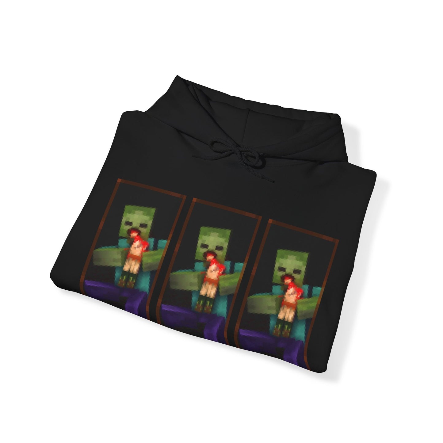 Minecraft Zombie Devouring his Son - Unisex Heavy Blend™ Hooded Sweatshirt