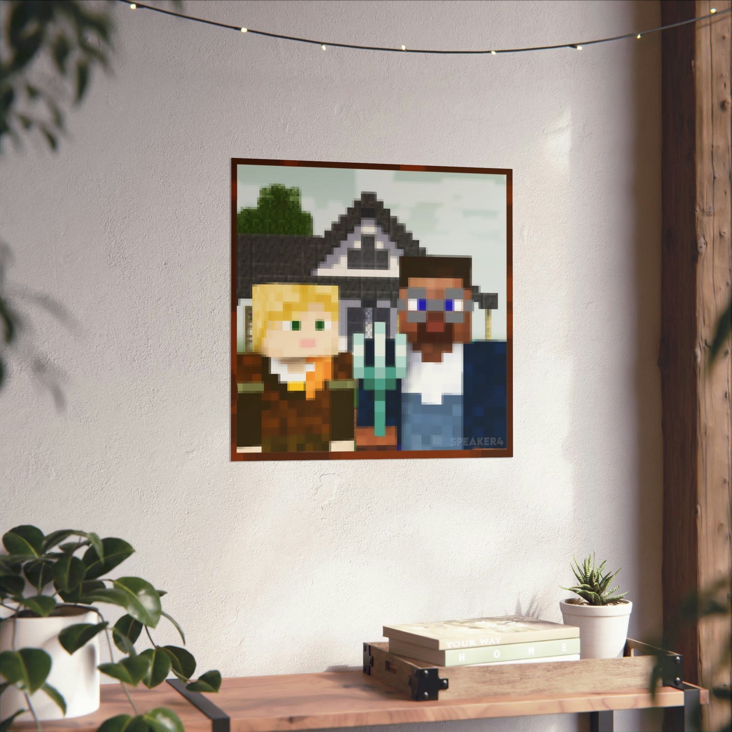 Minecraft Gothic - Matte Vertical Poster