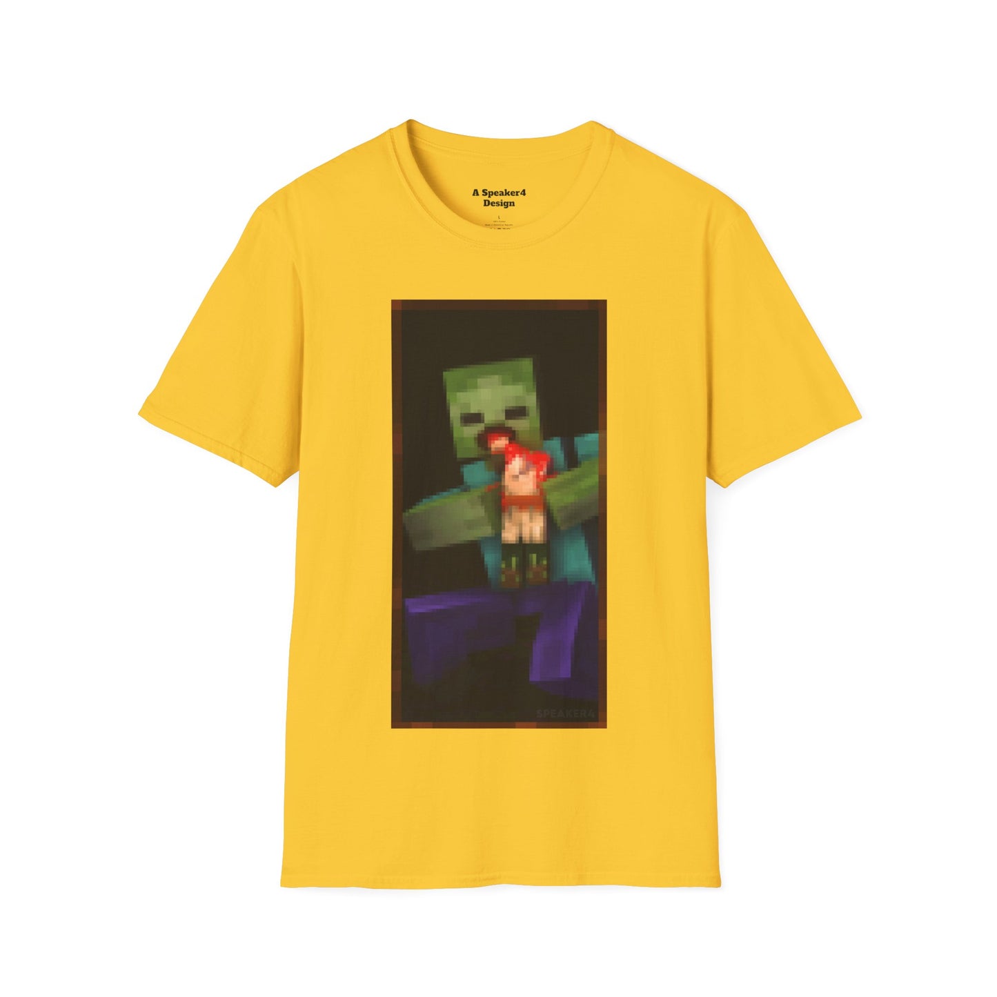 Minecraft Zombie Devouring his Son - Unisex Softstyle T-Shirt