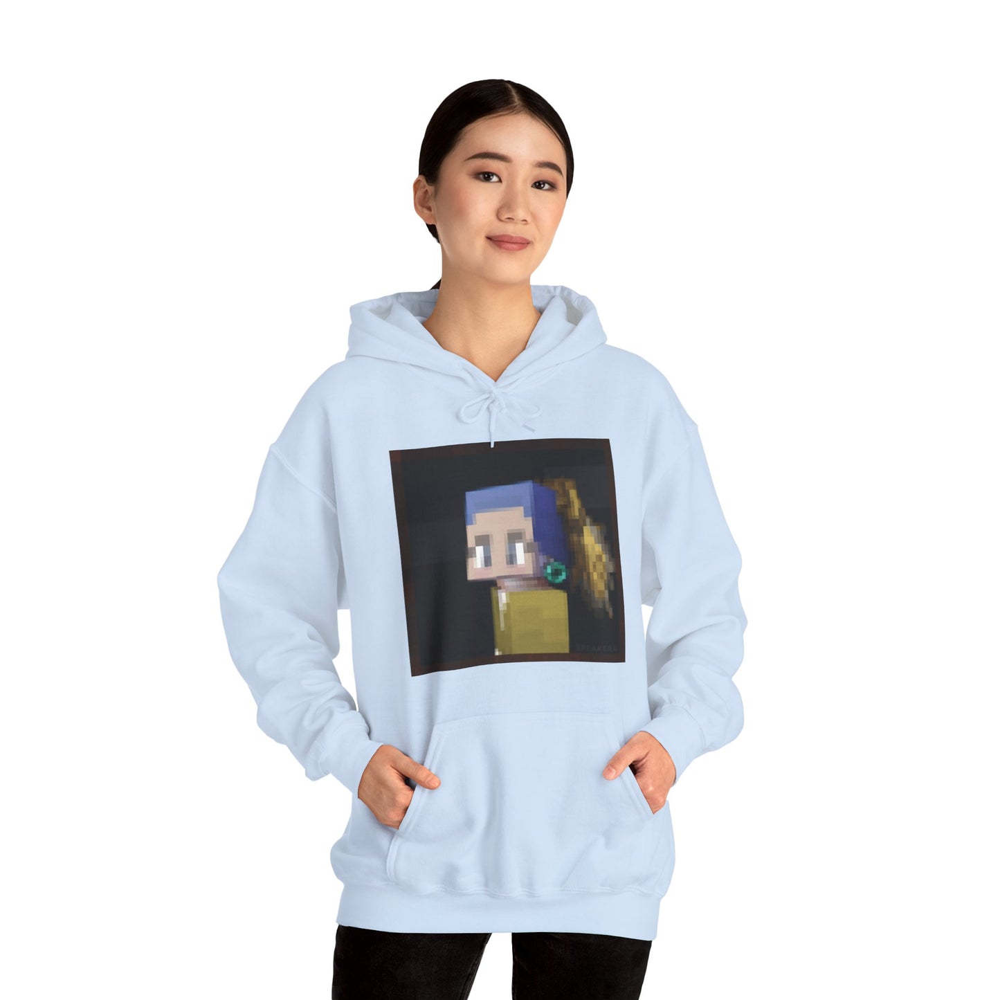 Girl with the Ender Pearl Earring - Unisex Heavy Blend™ Hooded Sweatshirt