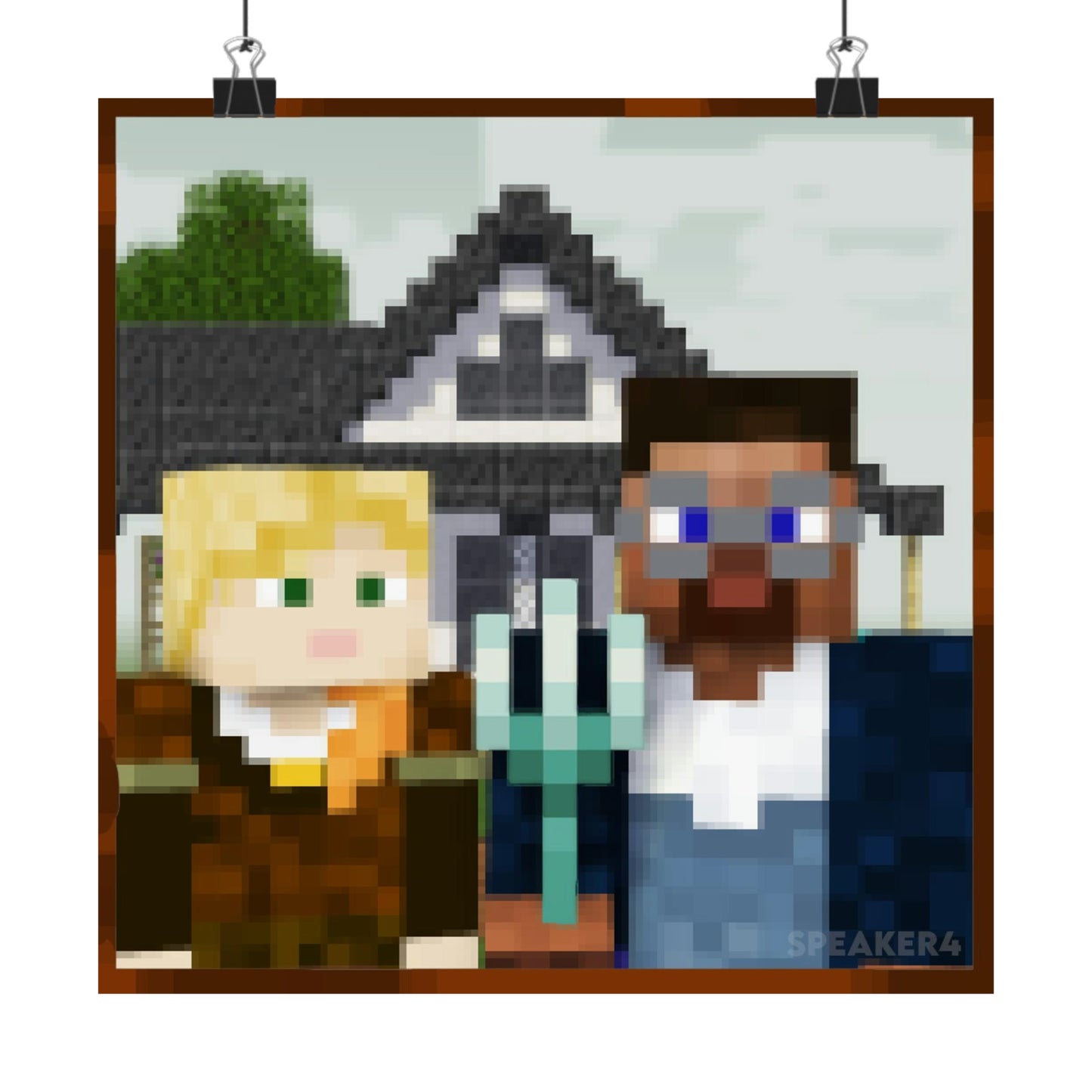 Minecraft Gothic - Matte Vertical Poster