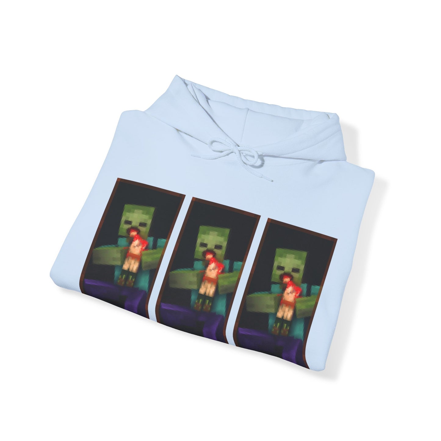 Minecraft Zombie Devouring his Son - Unisex Heavy Blend™ Hooded Sweatshirt