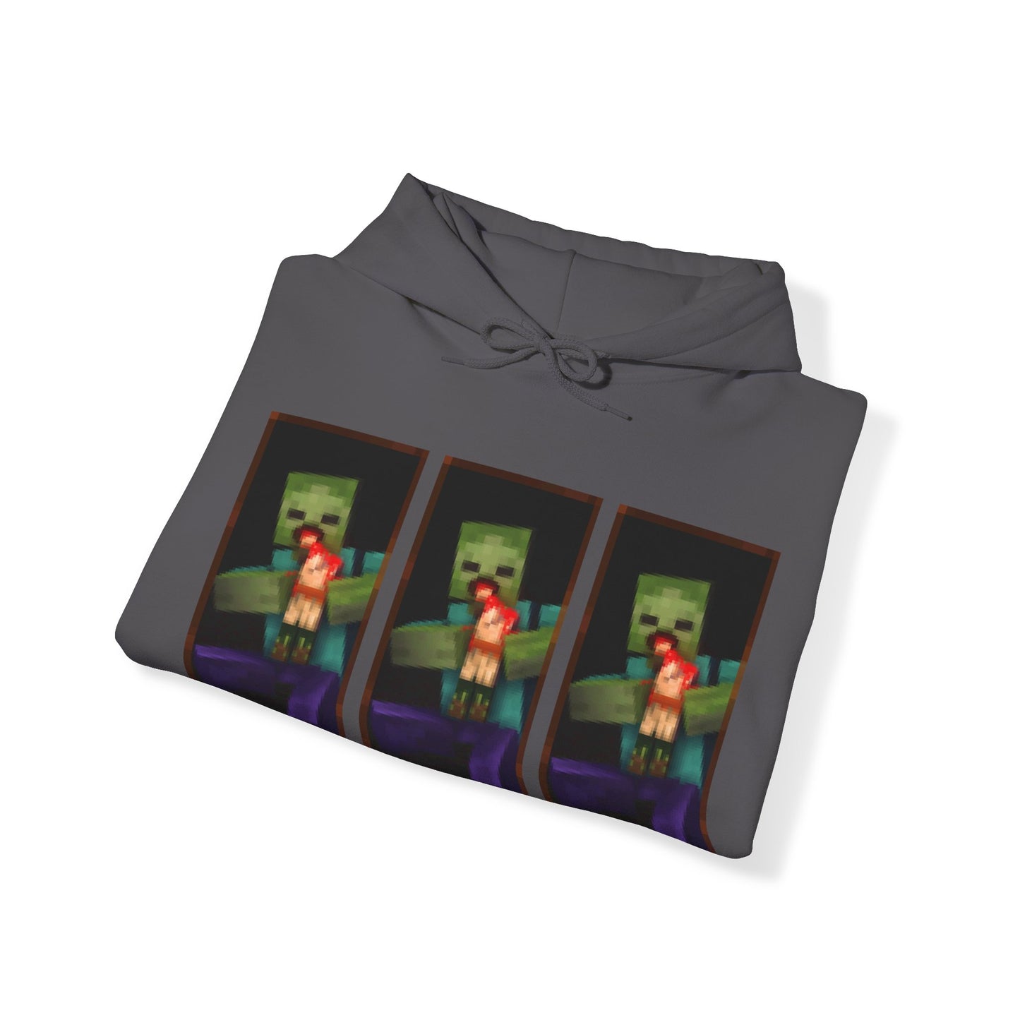 Minecraft Zombie Devouring his Son - Unisex Heavy Blend™ Hooded Sweatshirt