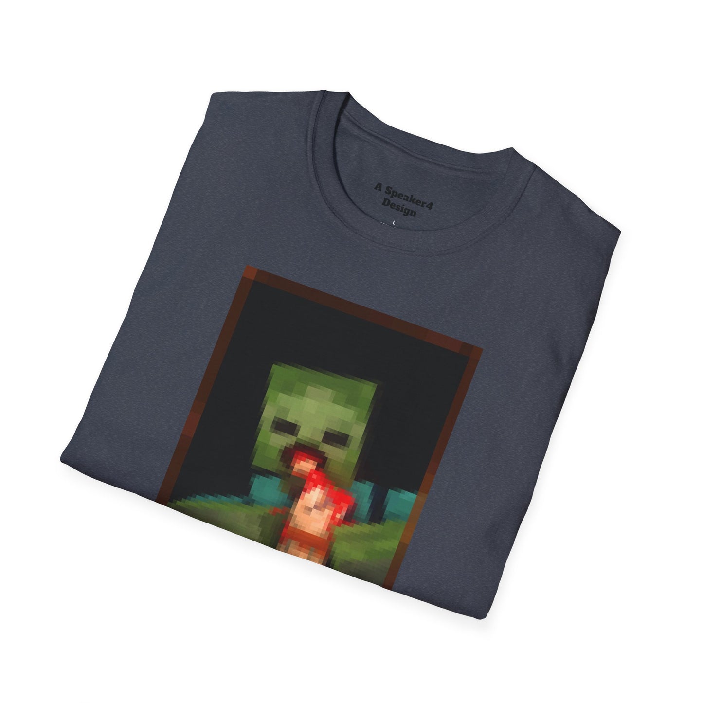 Minecraft Zombie Devouring his Son - Unisex Softstyle T-Shirt