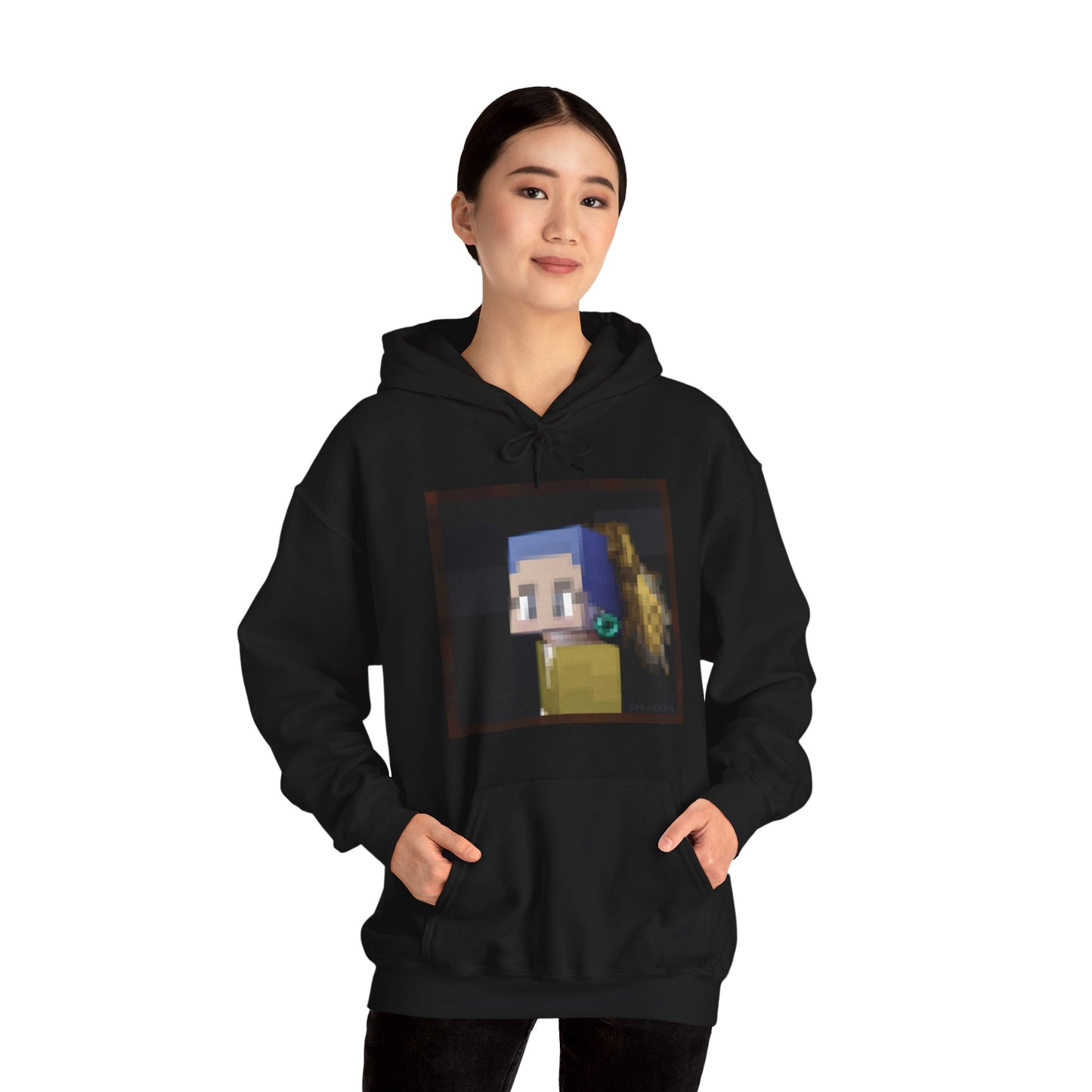 Girl with the Ender Pearl Earring - Unisex Heavy Blend™ Hooded Sweatshirt